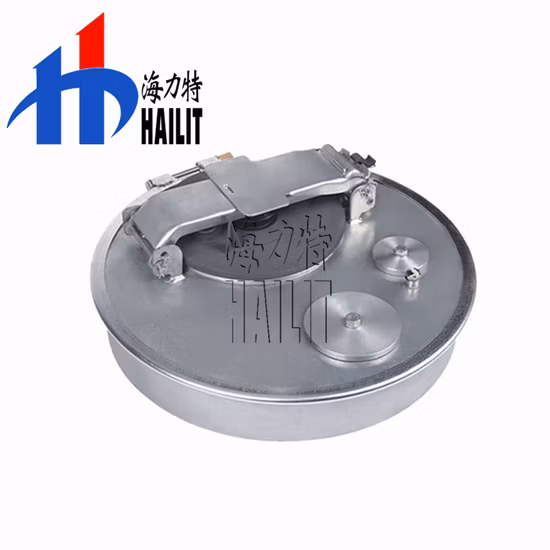 Welding Hooped Type Stainless Steel 304/316 Tanker Manhole Cover Tank Trailer Part (08)